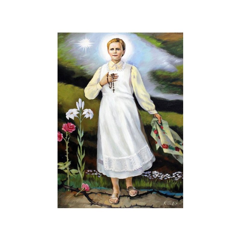  Obraz ręcznie malowany religijny 50x70cm Błogosławiona Karolina Kózkówna