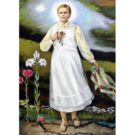  Obraz ręcznie malowany religijny 50x70cm Błogosławiona Karolina Kózkówna
