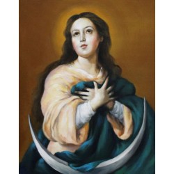  Obraz olejny ręcznie malowany religijny 50x60cm