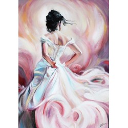  Obraz ręcznie malowany 50x70cm Taniec