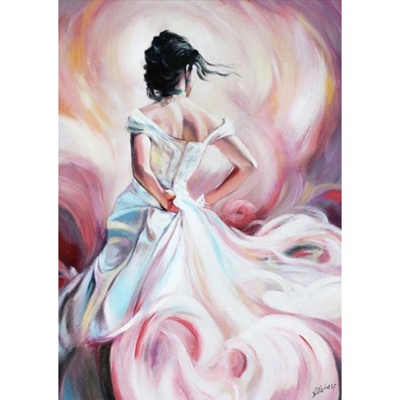  Obraz ręcznie malowany 50x70cm Taniec