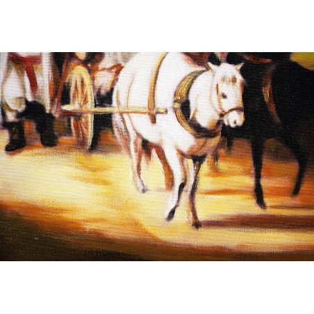  Obraz malowany Jan Feliks Piwarski Karczma ostatni grosz 80x120cm