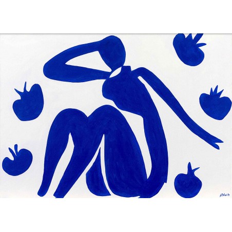  Obraz olejny ręcznie malowany Henri Matisse Niebieski akt 50x70cm