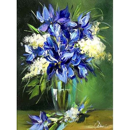  Obraz olejny ręcznie malowany 40x50cm Finezyjny bukiet