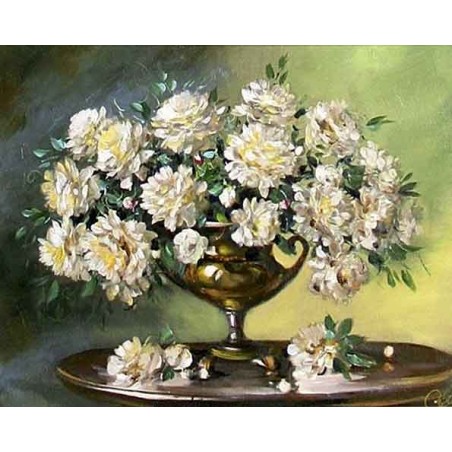  Obraz olejny ręcznie malowany Kwiaty 40x50cm