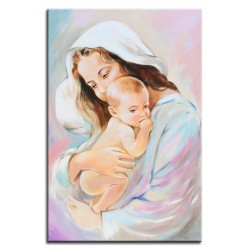  Obraz Matki Boskiej z Dzieciątkiem 60x90 cm obraz olejny na płótnie