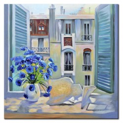  Obraz olejny ręcznie malowany Pejzaż 60x60cm