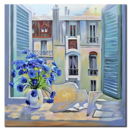  Obraz olejny ręcznie malowany Pejzaż 60x60cm