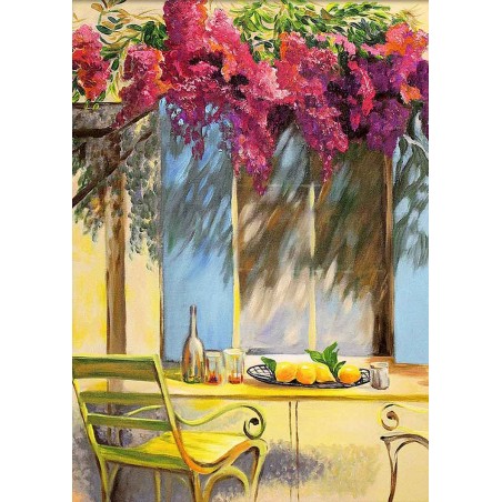  Obraz olejny ręcznie malowany 50x70cm Kawiarenka