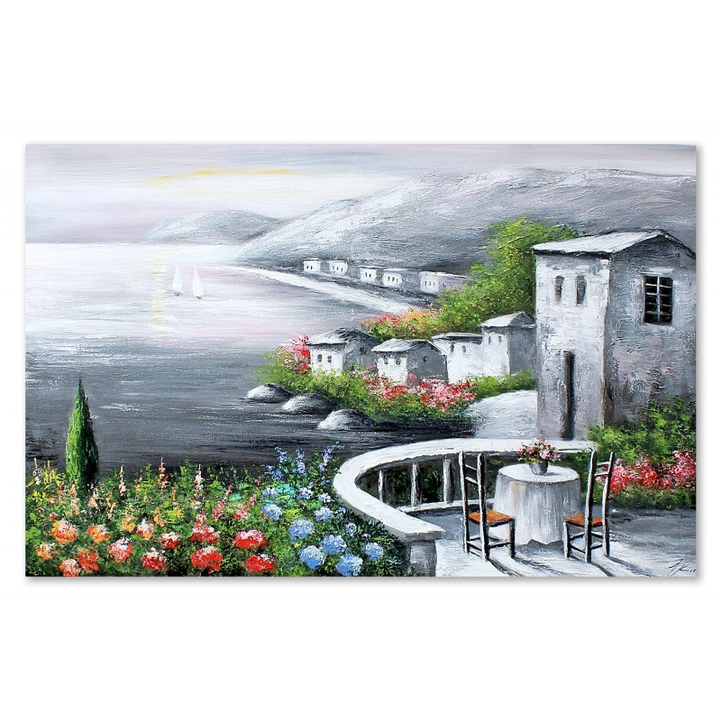 Obraz olejny ręcznie malowany Pejzaż 80x120cm