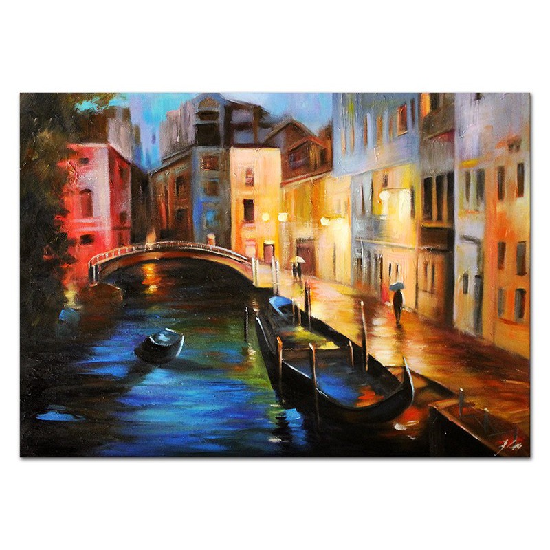  Obraz olejny ręcznie malowany Pejzaż 50x70cm