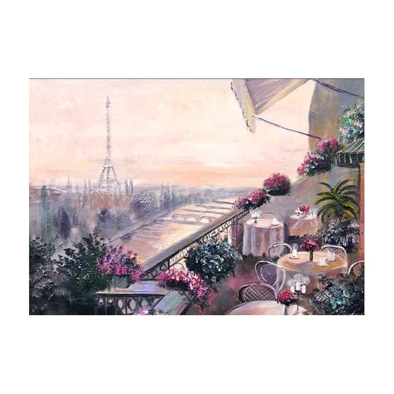  Obraz olejny ręcznie malowany 50x70cm Urokliwy Paryż