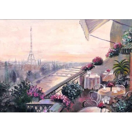  Obraz olejny ręcznie malowany 50x70cm Urokliwy Paryż