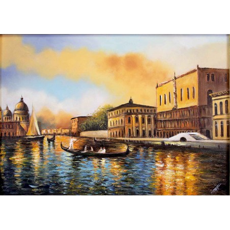  Obraz ręcznie malowany 50x70cm Malownicza Wenecja