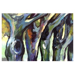  Obraz olejny ręcznie malowany Vincent van Gogh Aleja Poplar jesienią 50x70cm
