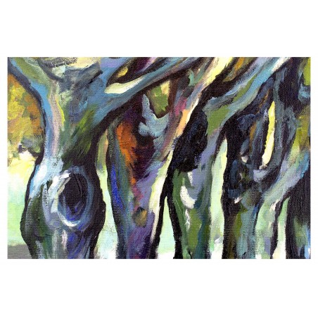  Obraz olejny ręcznie malowany Vincent van Gogh Aleja Poplar jesienią 50x70cm