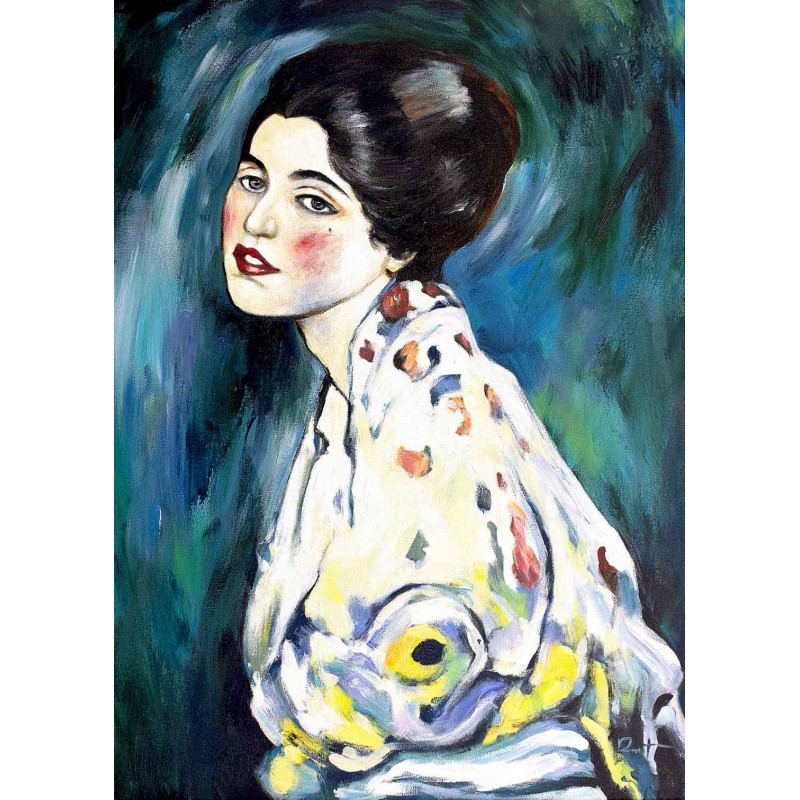  Obraz olejny ręcznie malowany 50x70cm Gustav Klimt Portret kobiety