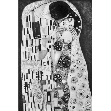  Obraz olejny ręcznie malowany Gustav Klimt Pocałunek 60x90cm