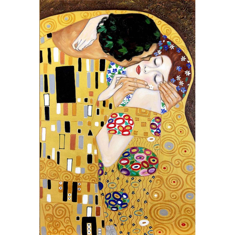  Obraz ręcznie malowany Gustav Klimt Pocałunek