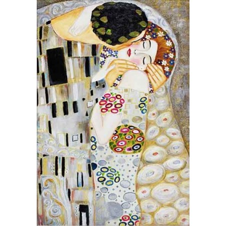  Obraz olejny ręcznie malowany Gustav Klimt Pocałunek 60x90cm
