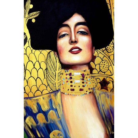  Obraz olejny ręcznie malowany Gustav Klimt Judyta 60x90cm