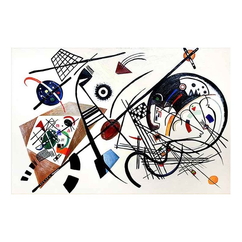  Obraz olejny ręcznie malowany 60x90cm Wassily Kandinsky Linia poprzeczna
