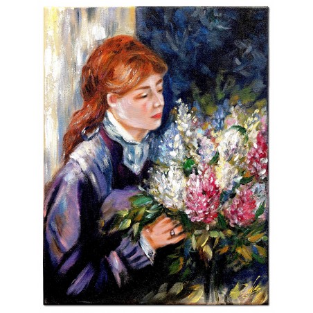  Obraz malowany Pierre Auguste Renoir Kobieta z bzami 30x40cm