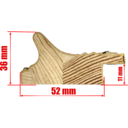  Drewniana rama do obrazu 6cm D9160gor brązowa