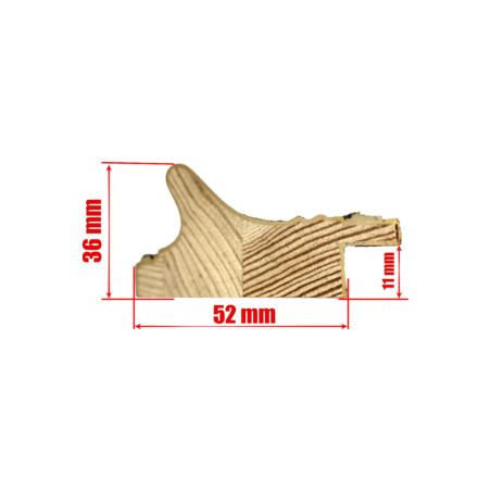  Drewniana rama do obrazu 6cm D9160gor brązowa
