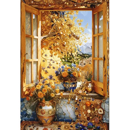  Obraz na płótnie 80x120cm Krajobraz za oknem