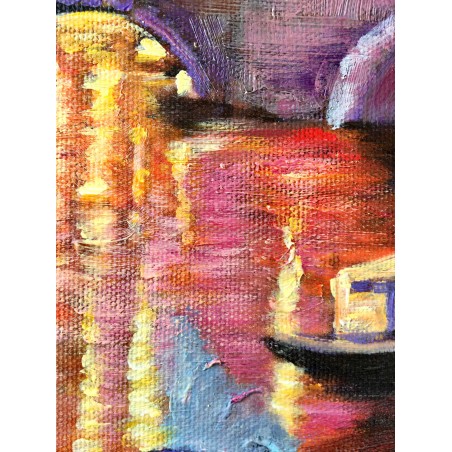  Obraz olejny ręcznie malowany Paryż 60x90cm