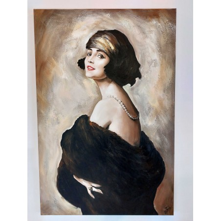  Obraz malowany Tadeusz Styka Pola Negri 50x70cm