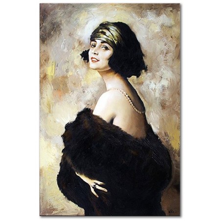  Obraz malowany Tadeusz Styka Pola Negri 50x70cm