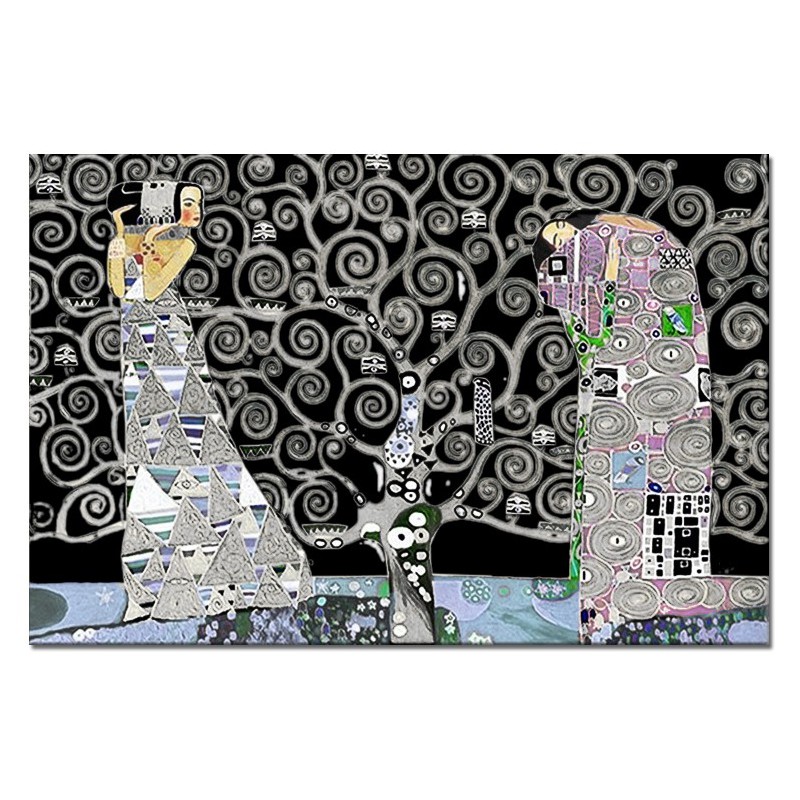  Obraz olejny ręcznie malowany Gustav Klimt Drzewo życia kopia 60x90cm