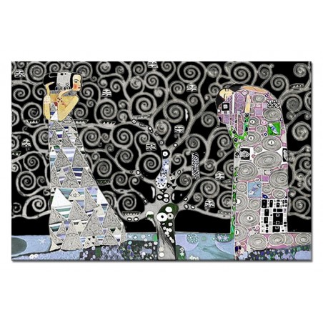  Obraz olejny ręcznie malowany Gustav Klimt Drzewo życia kopia 60x90cm