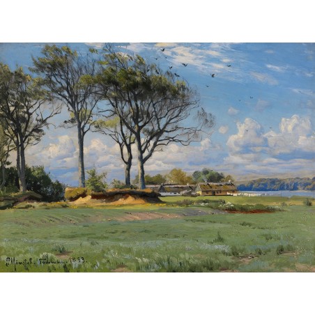  Obraz na płótnie 80x100cm Peder Mork Monsted Wiosenny pejzaż