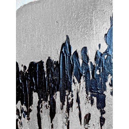  Obraz ręcznie malowany 60x90 cm Srebrna Dama we śnie