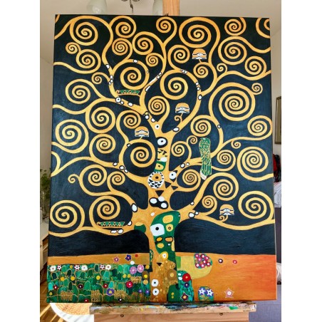  Obraz ręcznie malowany Gustav Klimt Drzewo życia
