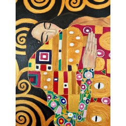  Obraz ręcznie malowany Gustav Klimt Drzewo życia Spełnienie