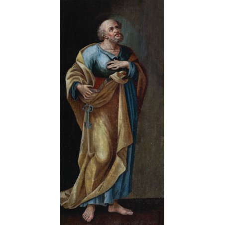  Obraz ręcznie malowany na płótnie 60x130cm Święty Piotr
