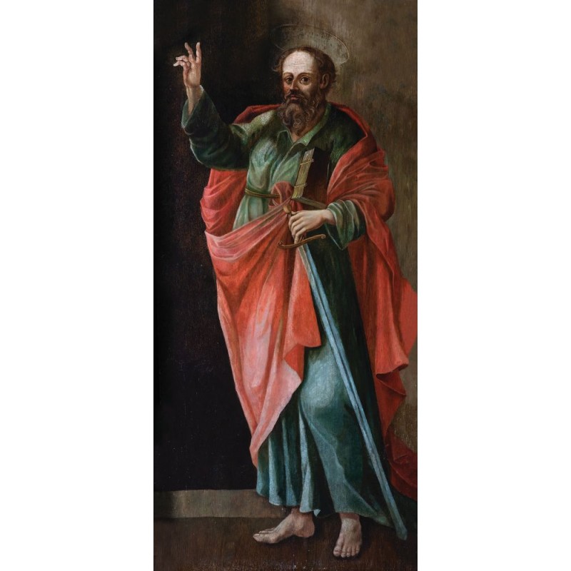  Obraz ręcznie malowany na płótnie 60x130cm Święty Paweł