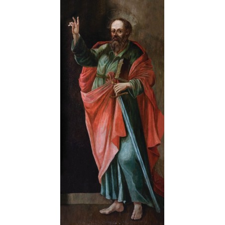  Obraz ręcznie malowany na płótnie 60x130cm Święty Paweł