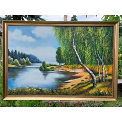  Drewniana rama do obrazu 6cm D9160zwi złota
