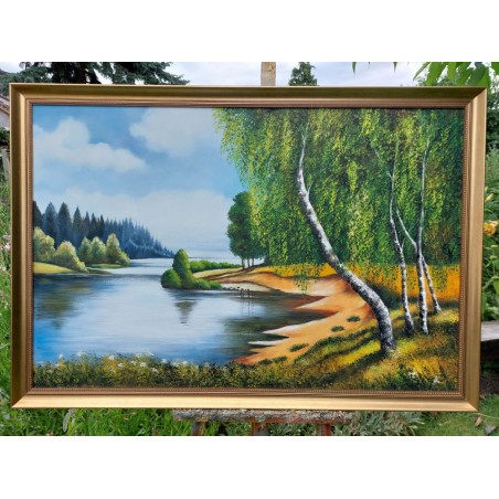  Drewniana rama do obrazu 6cm D9160zwi złota