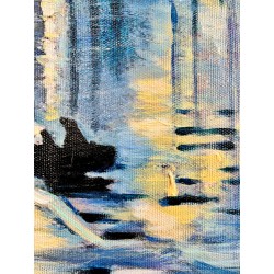  Obraz ręcznie malowany Claude Monet Wschód słońca 50x70cm