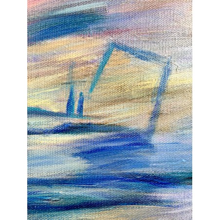  Obraz ręcznie malowany Claude Monet Wschód słońca 50x70cm