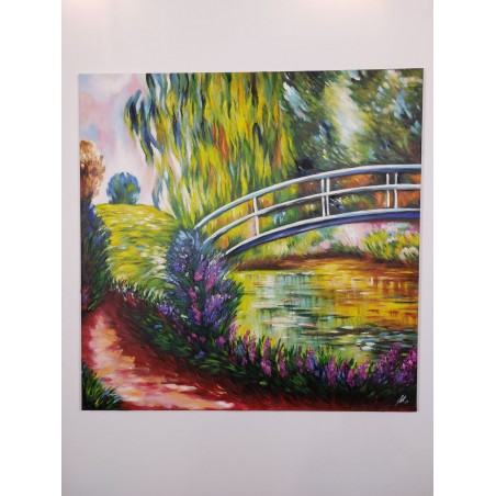  Obraz ręcznie malowany Claude Monet Japoński Mostek