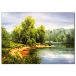  Obraz olejny ręcznie malowany 50x70cm Krajobraz