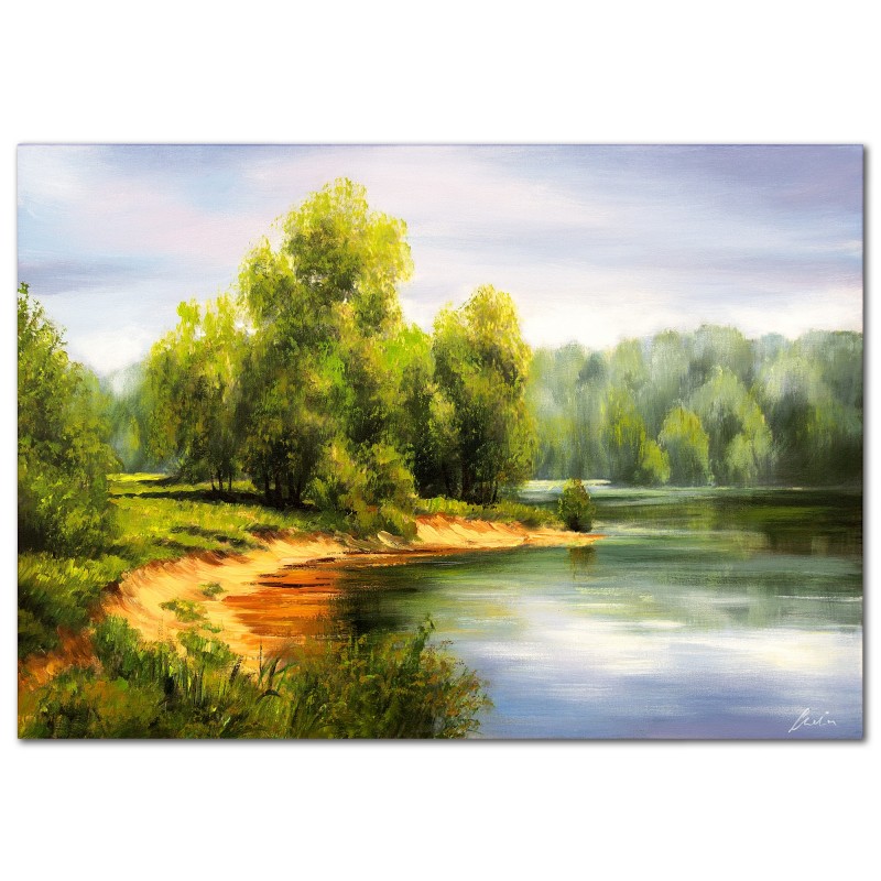  Obraz olejny ręcznie malowany 50x70cm Krajobraz