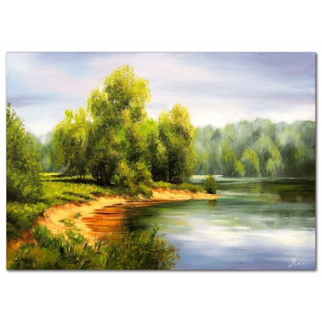  Obraz olejny ręcznie malowany 50x70cm Krajobraz